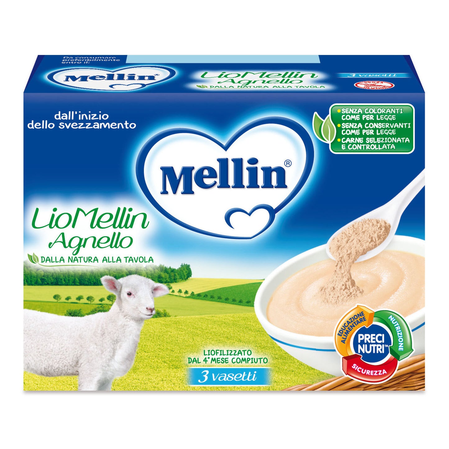 LIOMELLIN AGNELLO LIOFILIZZATO 10 G 3 PEZZI