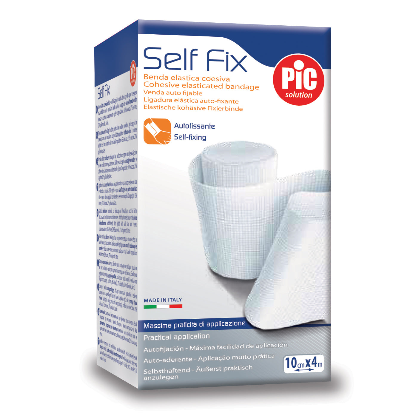 BENDA ELASTICA AUTOADESIVA PIC SELF FIX 12X400 CM FUSTELLA