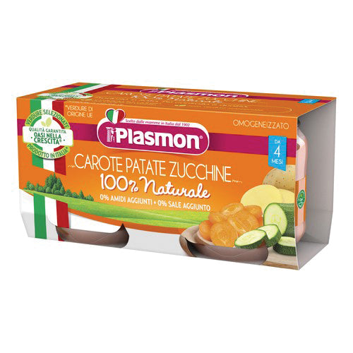 PLASMON OMOGENEIZZATO CAROTA/PATATA/ZUCC 80 G X 2 PEZZI