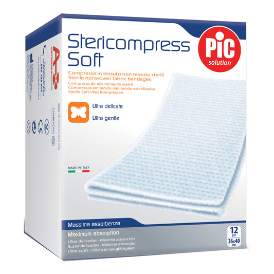 GARZA IN TESSUTO NON TESSUTO PIC 36X40CM 12 PEZZI