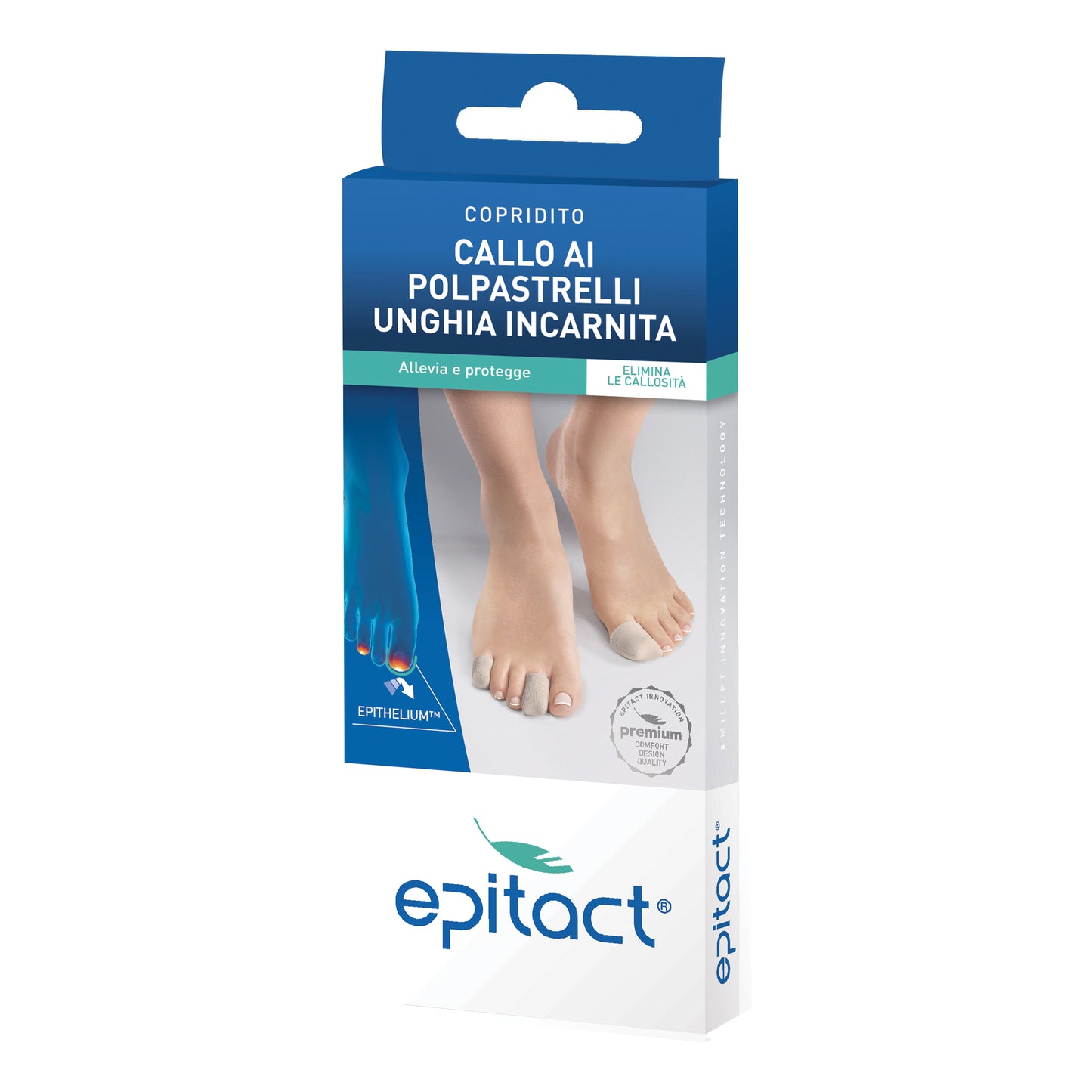 COPRIDITO PER CALLI E UNGHIE LIVIDE IN GEL DI SILICONE EPITHELIUM 26 EPITACT TAGLIA LARGE