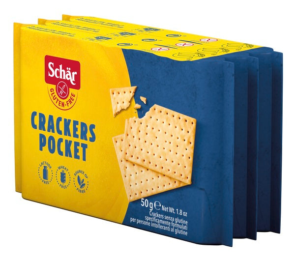 SCHAR CRACKERS POCKET SENZA LATTOSIO 3 PEZZI DA 50 G