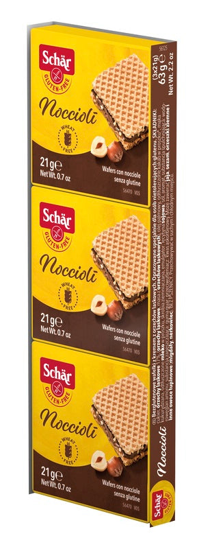 SCHAR NOCCIOLI' WAFERS CON NOCCIOLE 3 PEZZI DA 21 G