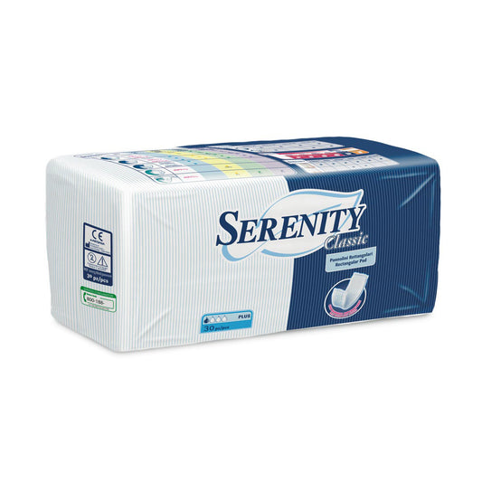 PANNOLONE RETTANGOLARE SERENITY CLASSIC CON BARRIERA 30 PEZZI