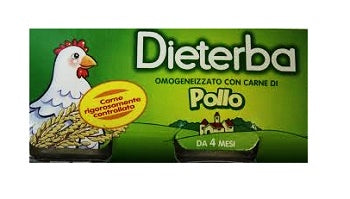 DIETERBA OMOGENEIZZATO POLLO 3 PEZZI 80 G