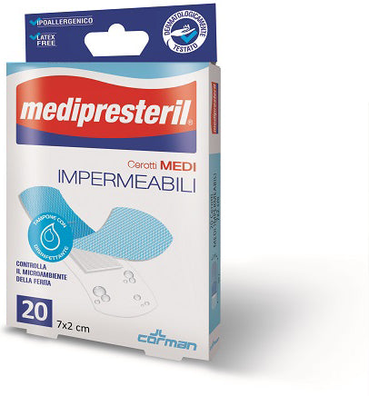 CEROTTO MEDIO MEDIPRESTERIL IMPERMEABILE 7X2CM 20 PEZZI