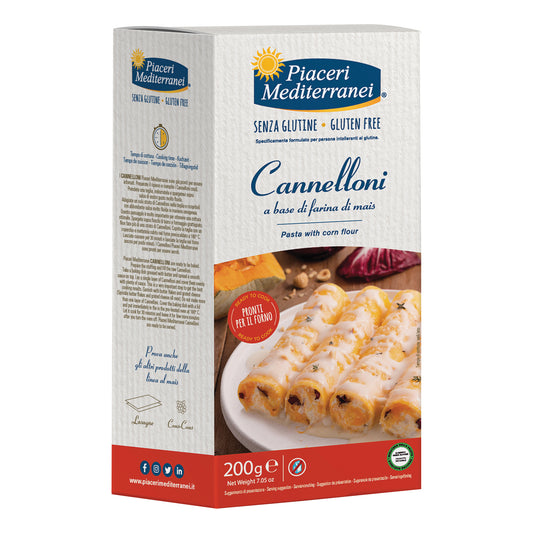 PIACERI MEDITERRANEI PASTA DI MAIS CANNELLONI SENZA GLUTINE 200 G