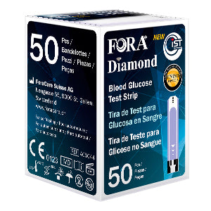 STRISCE MISURAZIONE GLICEMIA FORA DIAMOND PRIMA VOICE MINI GD50 50 PEZZI
