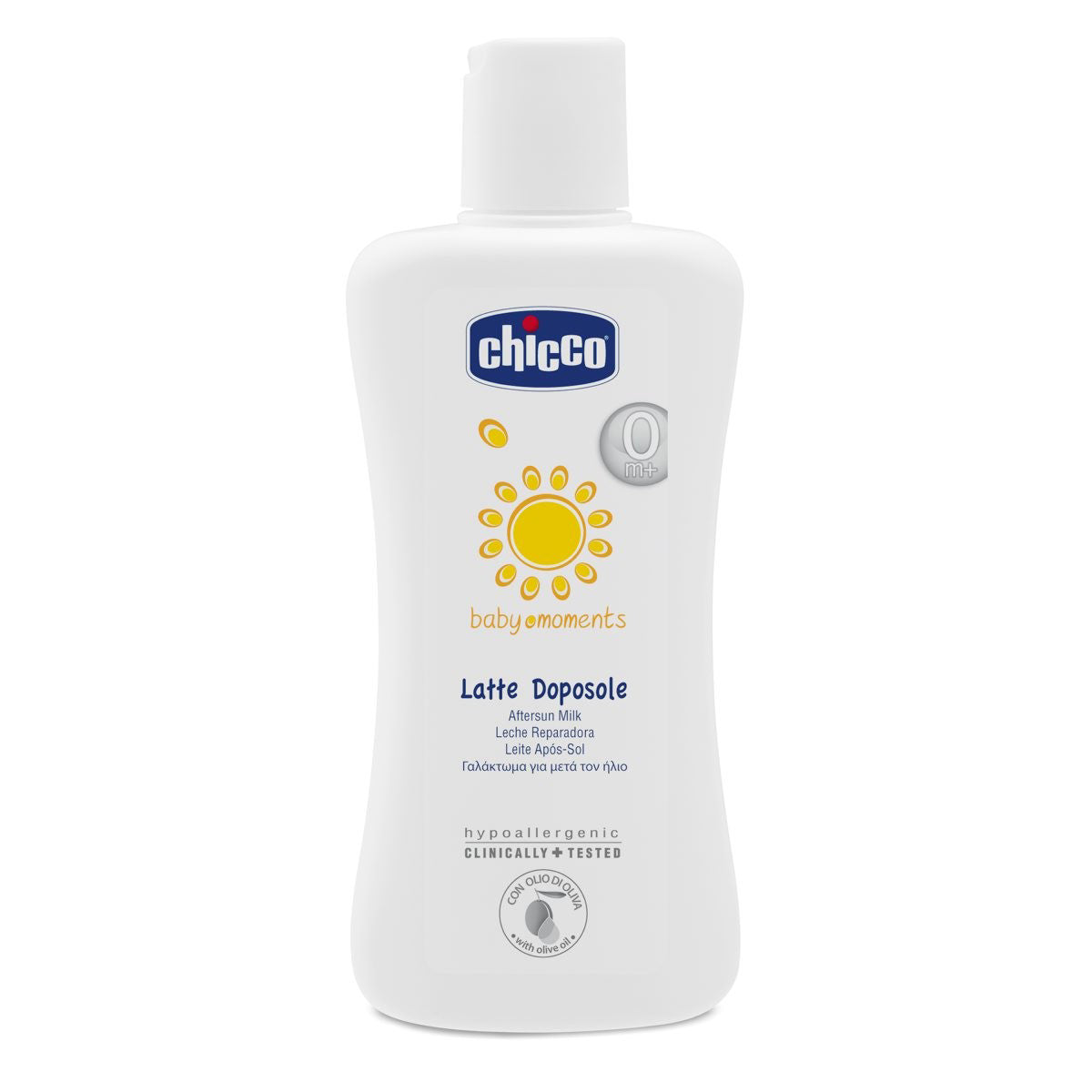 CHICCO COSMETICI BABY MOMENTS LATTE DOPOSOLE 200 ML
