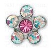INVERNESS ORECCHINI FIORE CRYSTAL/ROSA GAMBO TITANIO R120ST