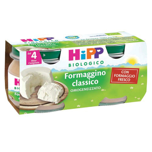 HIPP BIO OMOGENEIZZATO FORMAGGINO CLASSICO 2X80 G