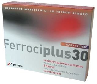 FERROCIPLUS 30 24 COMPRESSE MASTICABILI