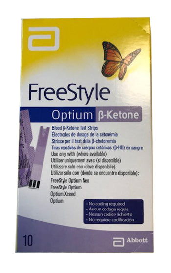 Freestyle Optium Beta Ketone strisce misurazione chetonemia 10 pezzi
