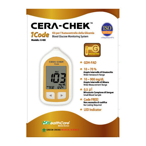 STRISCE REATTIVE AUTOCONTROLLO GLICEMIA CF CERA-CHEK 1 CODE 25 PEZZI