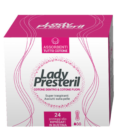 LADY PRESTERIL COTTON POWER PROTEGGI SLIP POCKET ANATOMICI RIPIEGATI PROMO 24 PEZZI