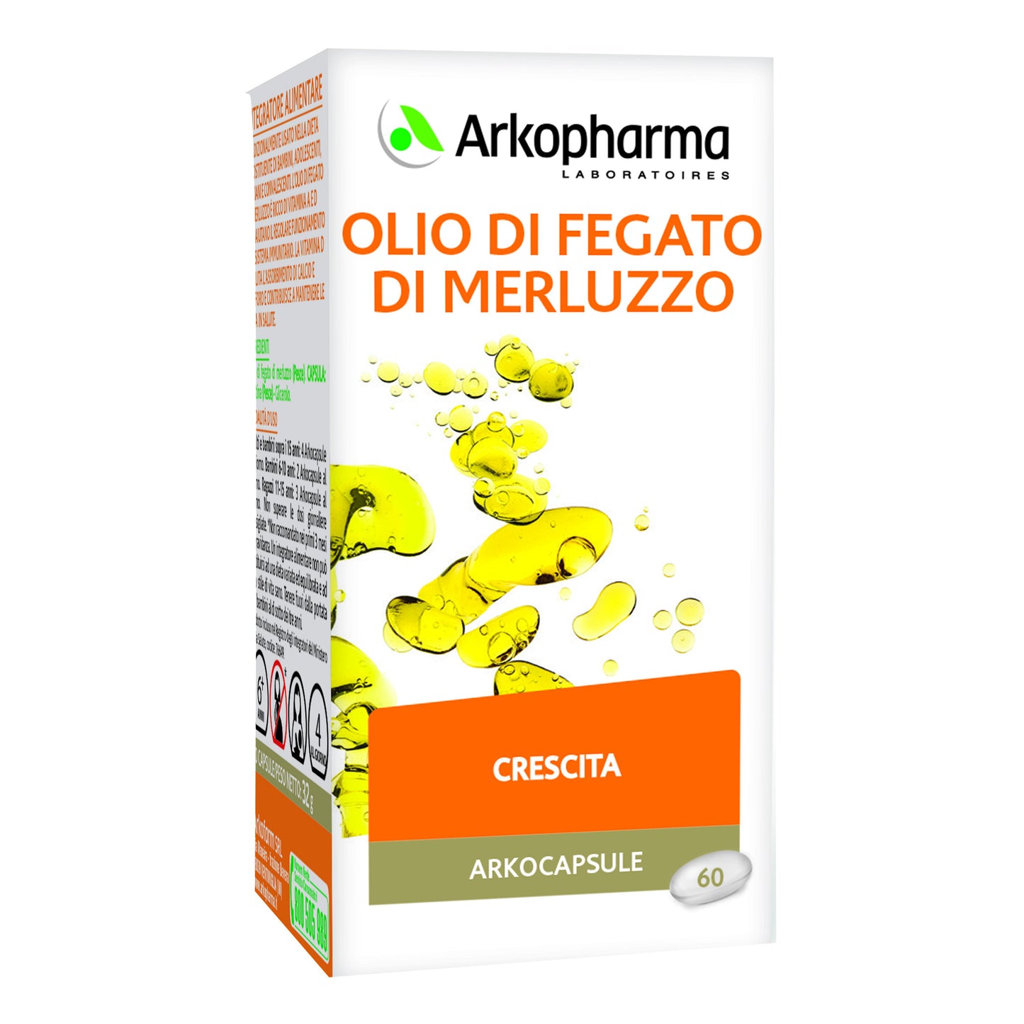 ARKO CAPSULE OLIO FEGATO MERLUZZO 60 CAPSULE