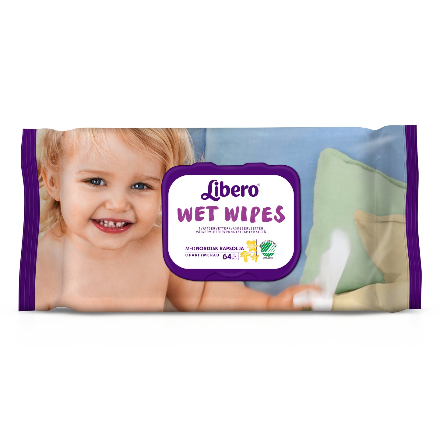 LIBERO WET WIPES SALVIETTINE MONOUSO DETERGENTI E IDRATANTI 64 PEZZI ARTICOLO 4360