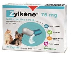 ZYLKENE CANI E GATTI FINO A 10KG 20 CAPSULE 75 MG