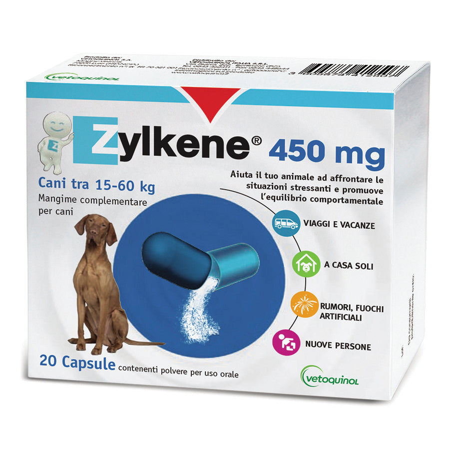 ZYLKENE CANI GROSSA TAGLIA 15-60KG 20 CAPSULE DA 450 MG