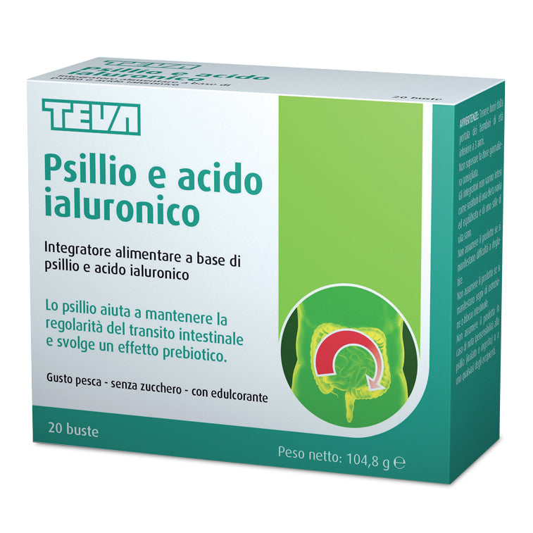 PSILLIO ACIDO IALURONICO TEVA 20 BUSTE 104,8 G