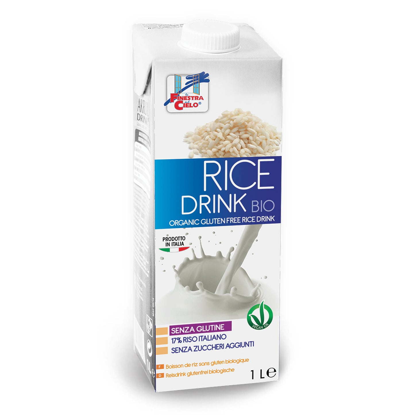 RICE DRINK BEVANDA DI RISO SENZA GLUTINE BIO 1 LITRO