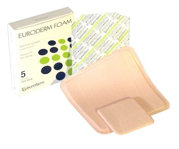 MEDICAZIONE IN POLIURETANO EURODERM FOAM MISURA 10X10CM 5 PEZZI