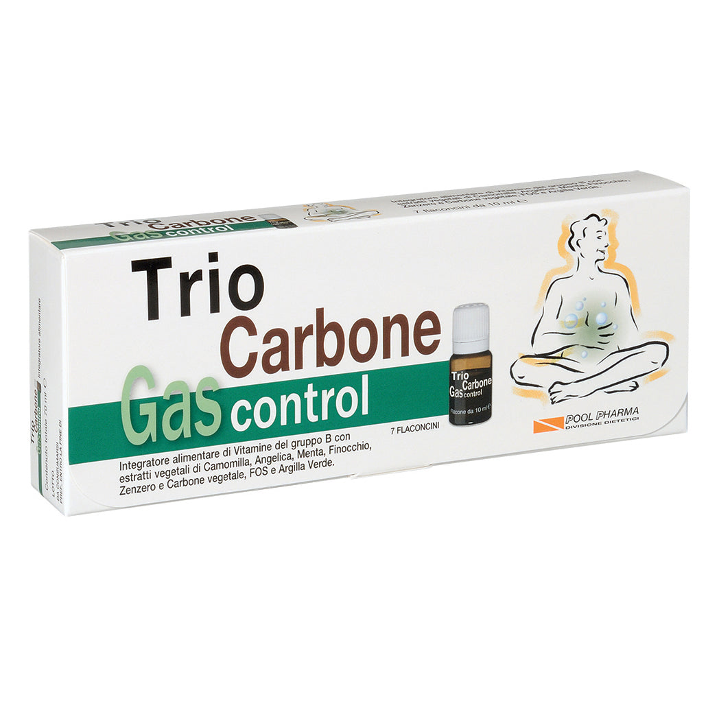 TRIOCARBONE GAS CONTROL 7 FLACONCINI 10 ML