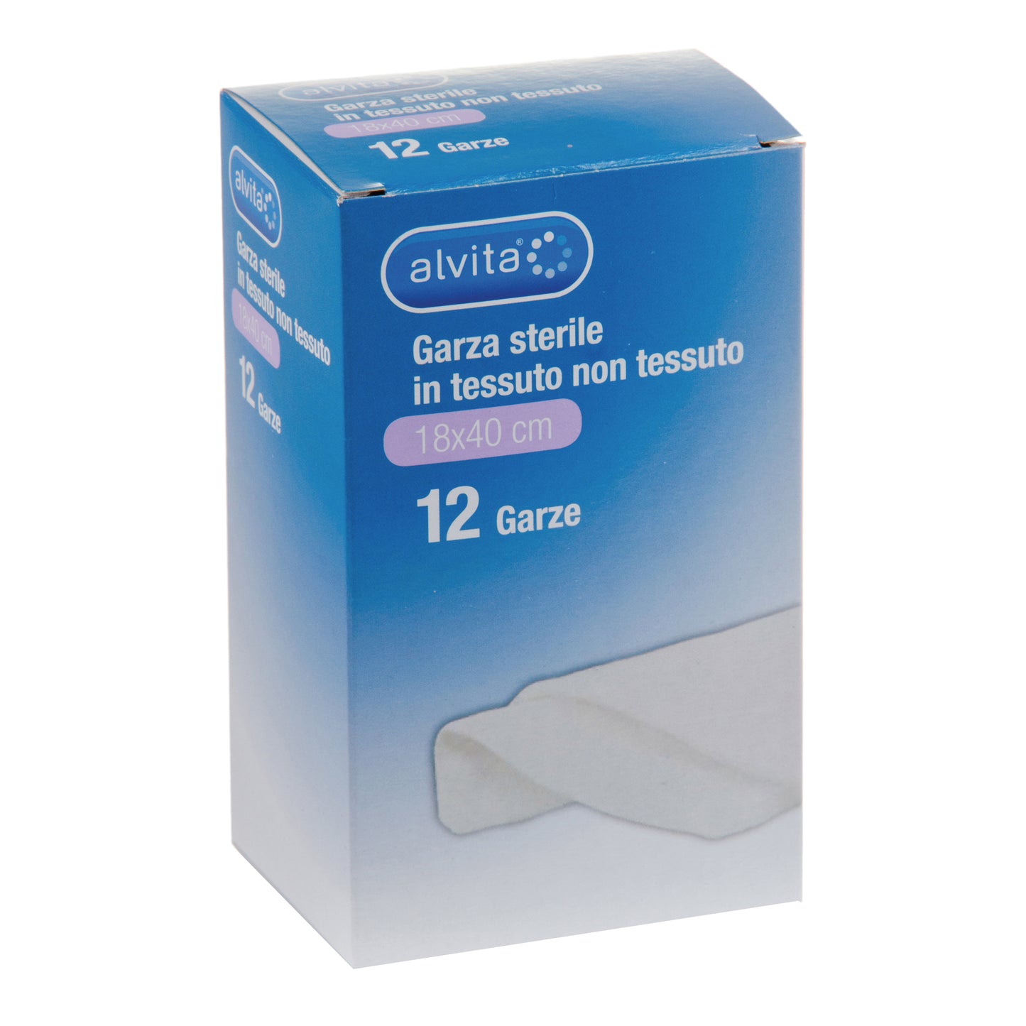 ALVITA GARZA STERILE IN TESSUTO NON TESSUTO 18X40CM 12 PEZZI