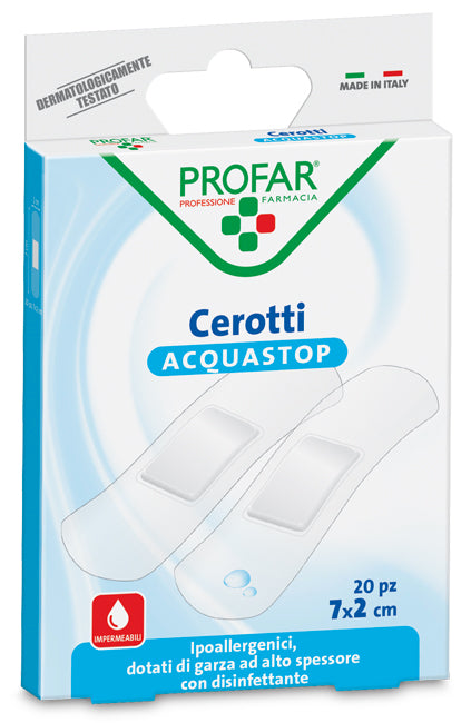 CEROTTO ACQUASTOP MEDI 7X2 CM PROFA 20 PEZZI