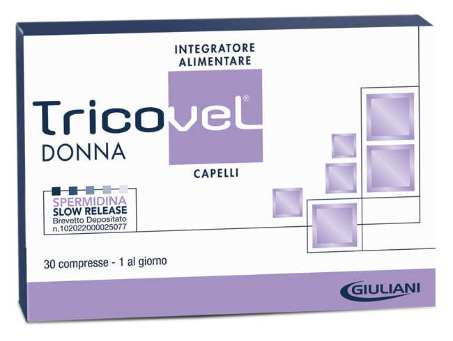 TRICOVEL DONNA INTEGRATORE ALIMENTARE CON NUTRIENTI SPECIFICI PER CAPELLI 30 COMPRESSE