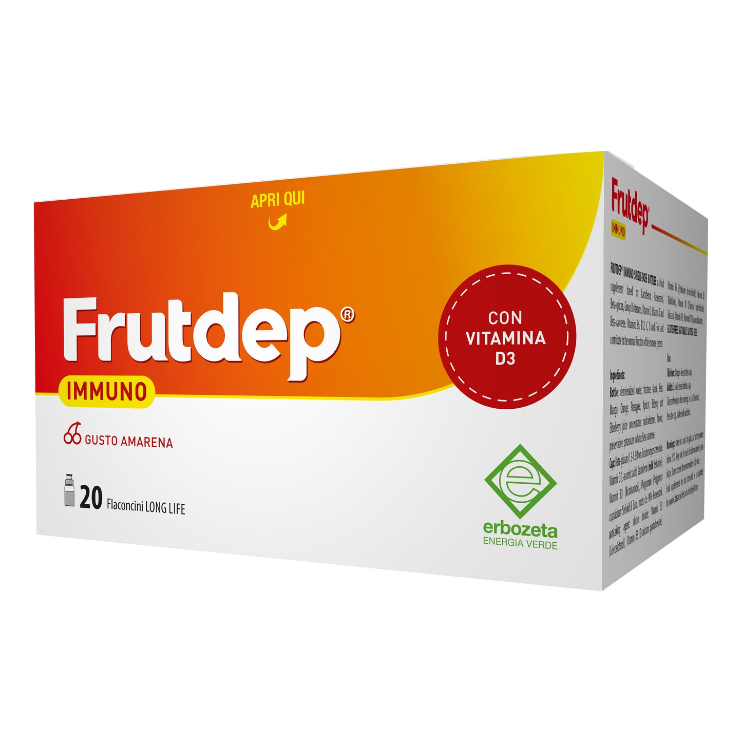 FRUTDEP IMMUNO 20 FLACONCINI 10 ML