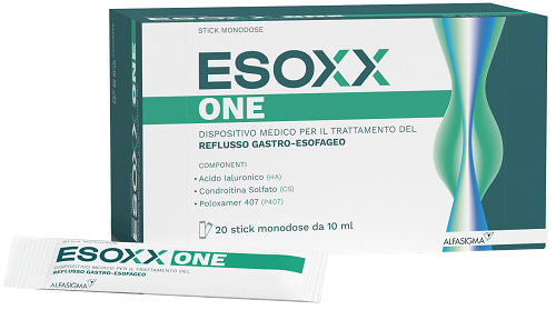 Esoxx One 20 bustine stick da 10 ml Integratore per il Reflusso Gastroesofageo
