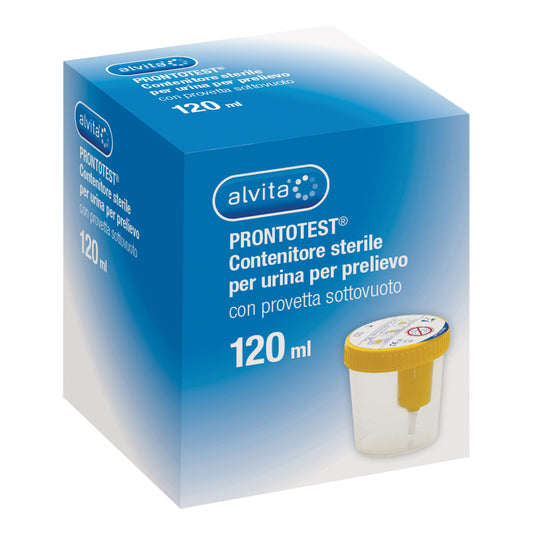 CONTENITORE URINE ALVITA PRONTOTEST PRELIEVO SOTTOVUOTO 120 ML 1 PEZZO