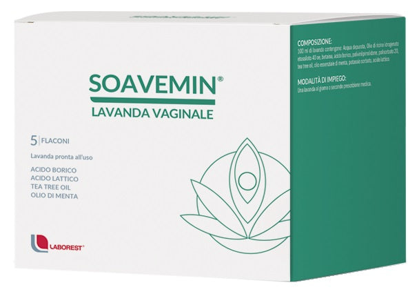 SOAVEMIN LAVANDA VAGINALE 5 FLACONI 100 ML