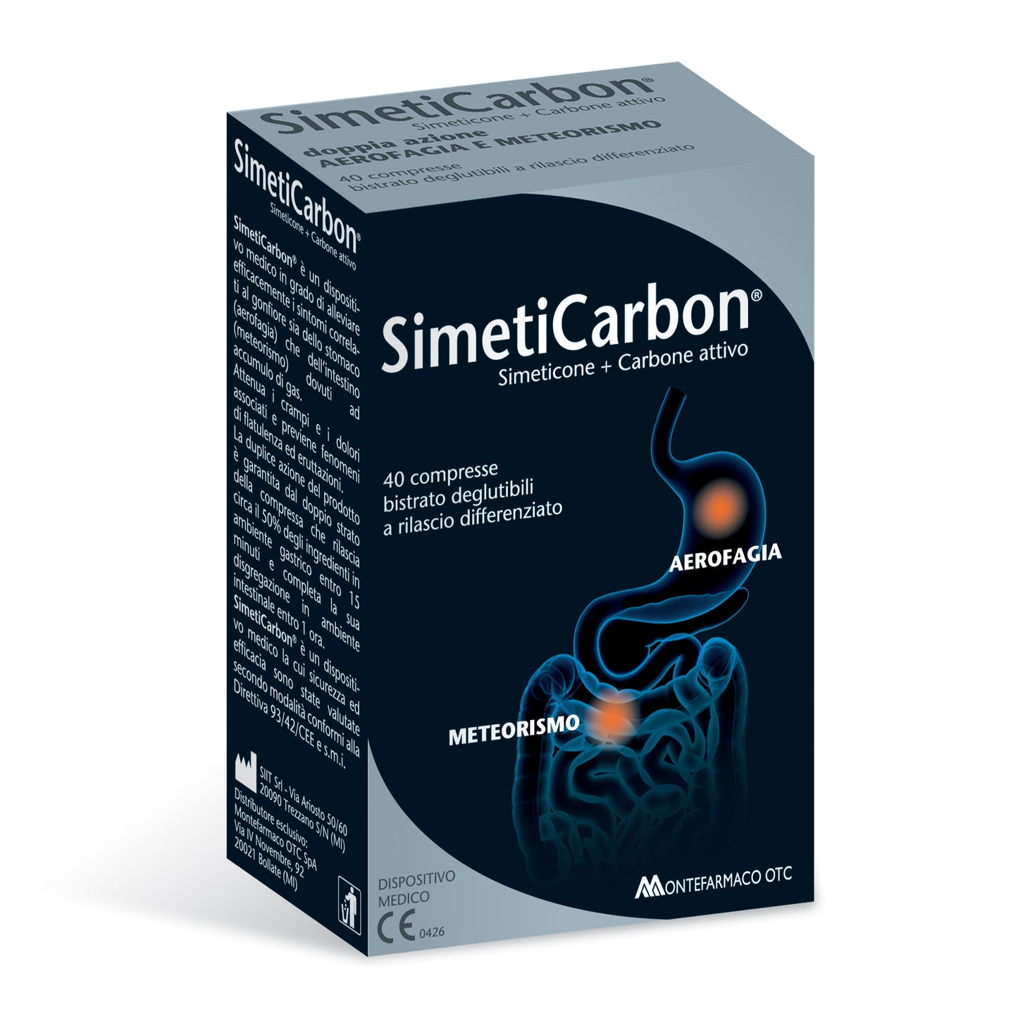 SIMETICARBON 40 COMPRESSE