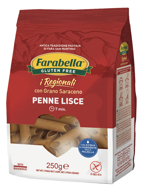 FARABELLA PENNE LISCE GRANO SARACENO 250 G