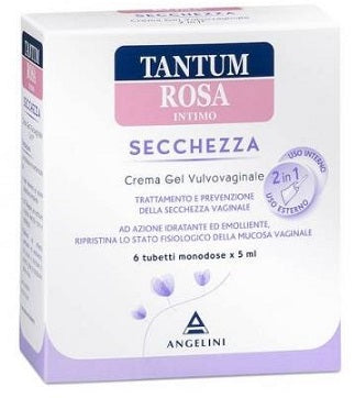 Tantum Rosa Secchezza -Crema Gel Vulvovaginale 6 Tubetti Monodose 0,5ml