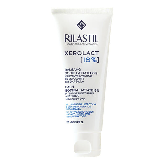 Rilastil Xerolact E balsamo idratante intensivo ed esfoliante 18% di sodio lattato 100ml