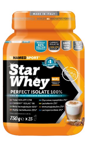 NamedSport proteine Star Whey Sublime Mokaccino 750g proteine del siero del latte isolate