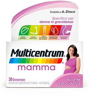 MULTICENTRUM MAMMA 30 COMPRESSE-Integratore alimentare multivitaminico multiminerale