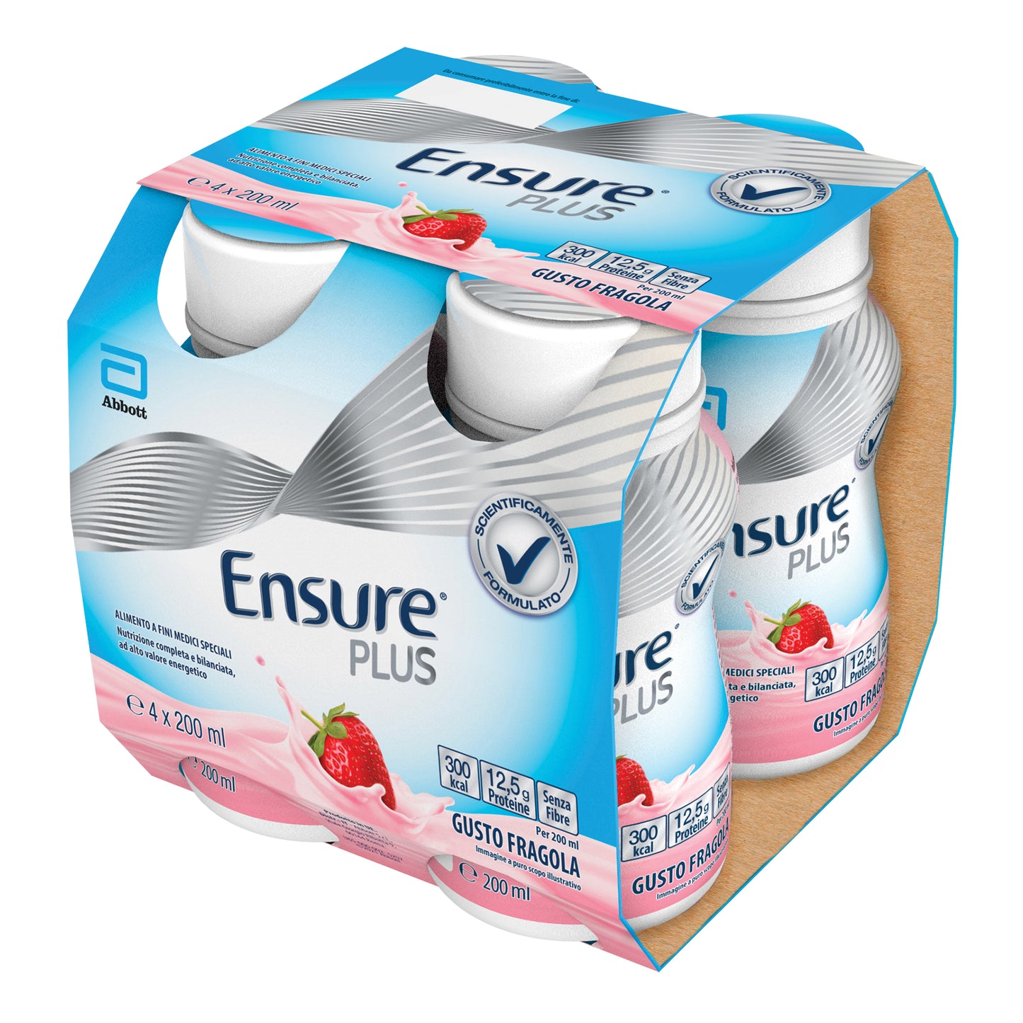 ENSURE PLUS FRAGOLA 4 BOTTIGLE DA 200 ML