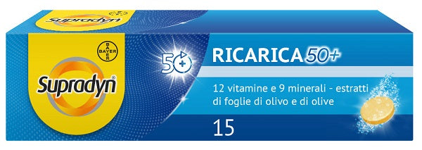 SUPRADYN RICARICA 50+ Integratore multivitaminico 15 COMPRESSE EFFERVESCENTI