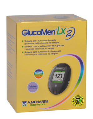 GLUCOMETRO GLICEMIA E CHETONEMIA GLUCOMEN LX2 SET METER