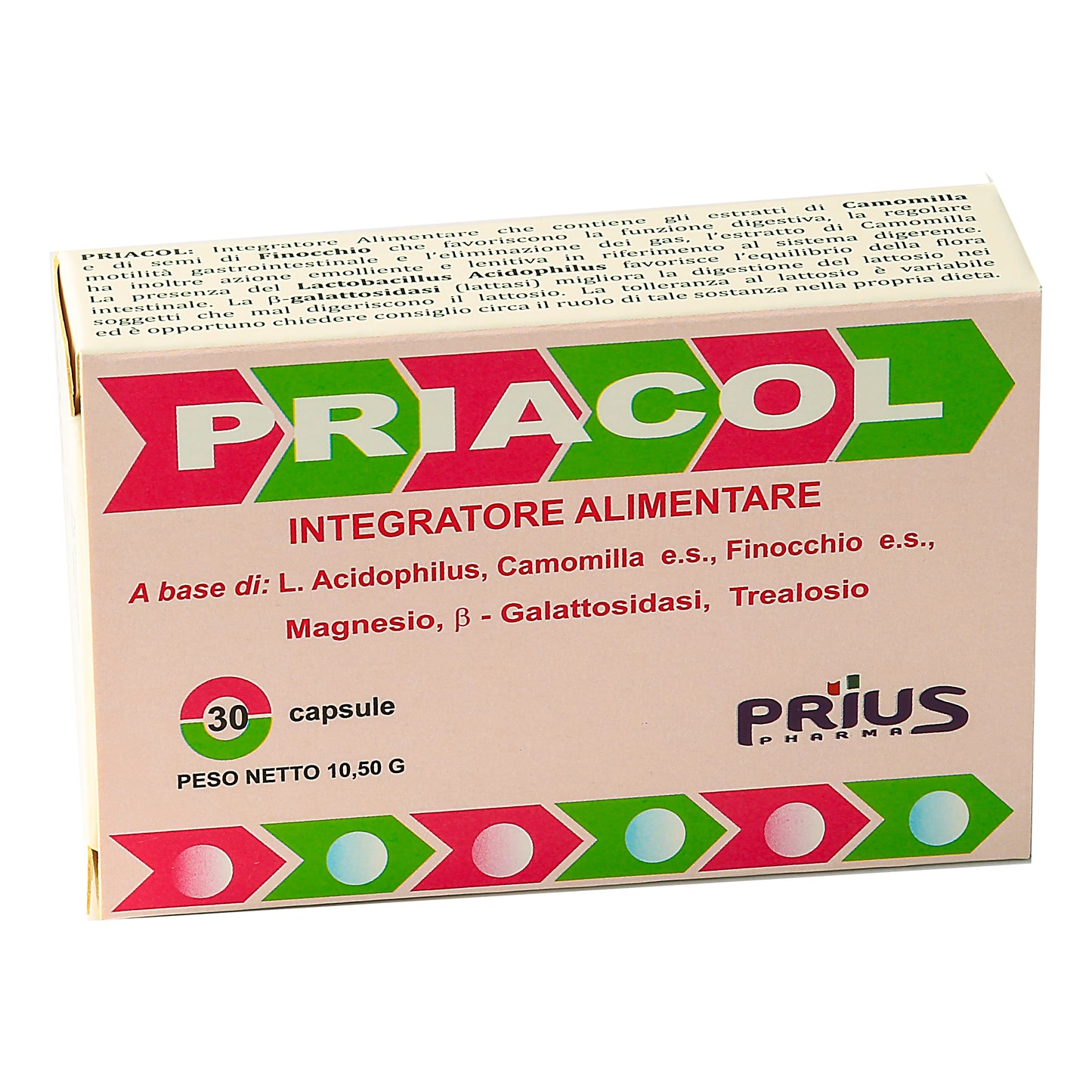 PRIACOL 30 CAPSULE DUE BLISTER DA 15 CAPSULE