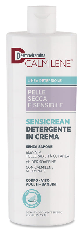 Dermovitamina Calmilene Sensicream Detergente in crema senza sapone per pelle secca e sensibile 500ml