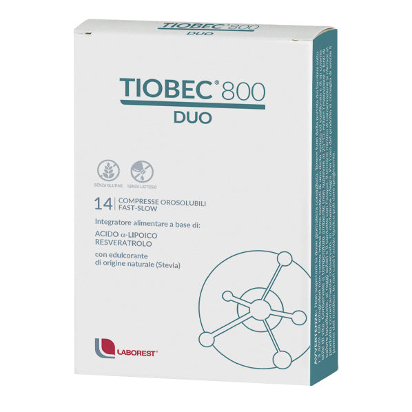 TIOBEC 800 DUO 14 COMPRESSE OROSOLUBILI 18,9 G