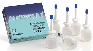 GLICEROLAX ADULTI MICROCLISMI EVACUANTI 6 PEZZI X 9 G CONTIENE AMIDO DI RISO