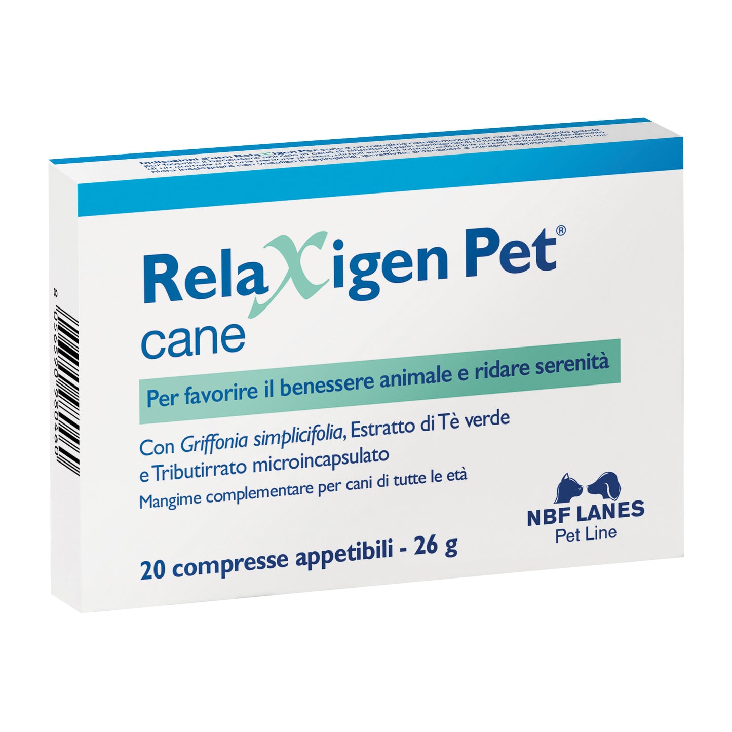 RELAXIGEN PET CANE BLISTER 20 COMPRESSE APPETIBILI