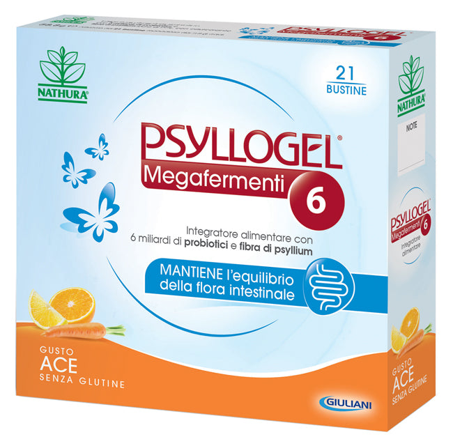 PSYLLOGEL MEGAFERMENTI 6 GUSTO ACE 21 BUSTE