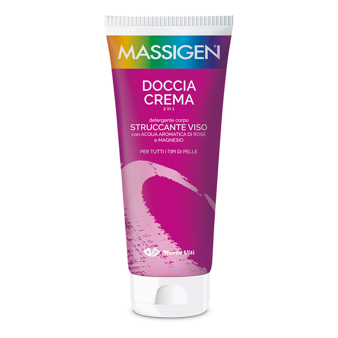 Massigen Doccia Crema 2In1 Detergente Corpo e Struccante Viso 200ml